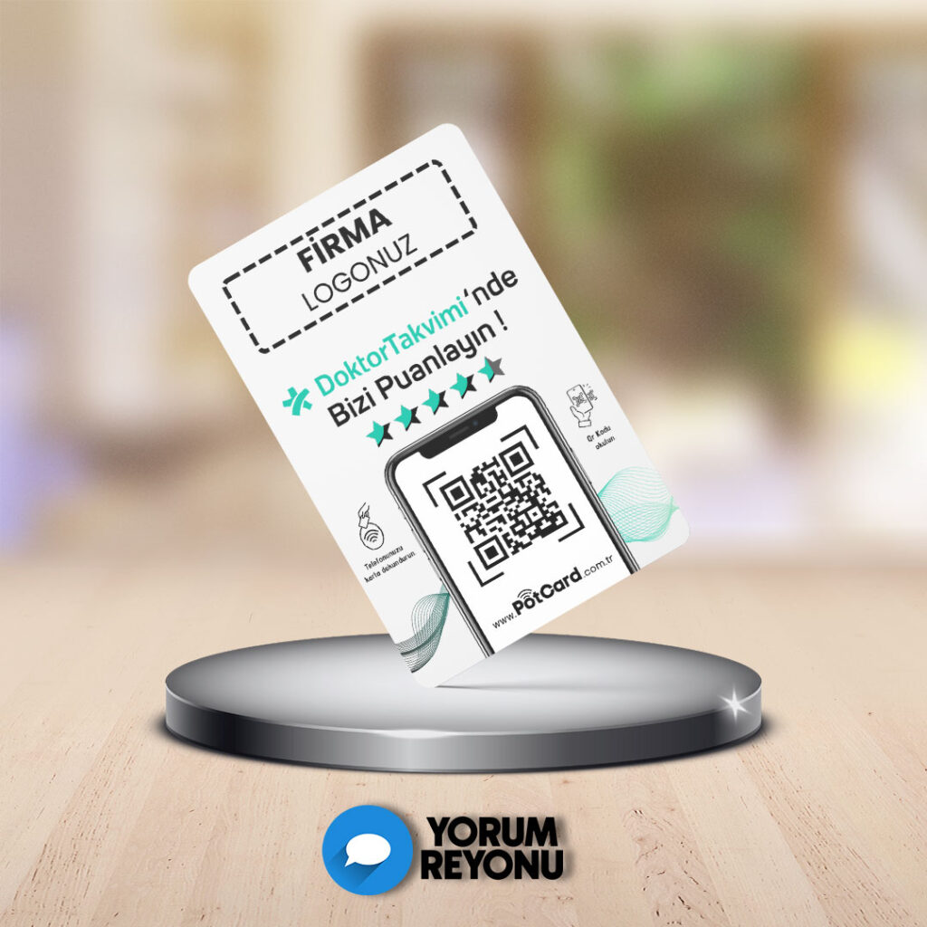 NFC ve QR Kodlu Doktor Takvimi Yorum ve Değerlendirme Kartı Satın Al